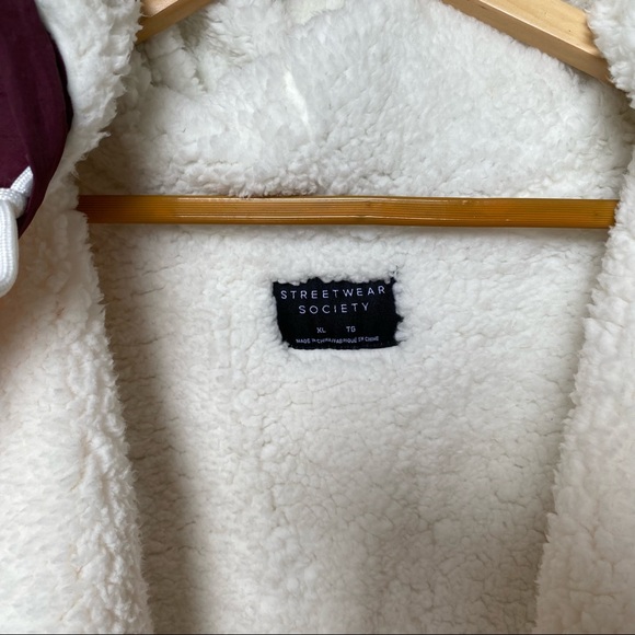 NWT. Streetwear Society. Sherpa lined windbreaker. XL - Picture 3 of 9